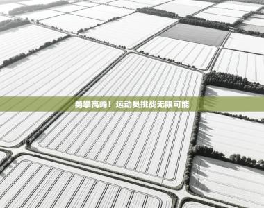 勇攀高峰！运动员挑战无限可能